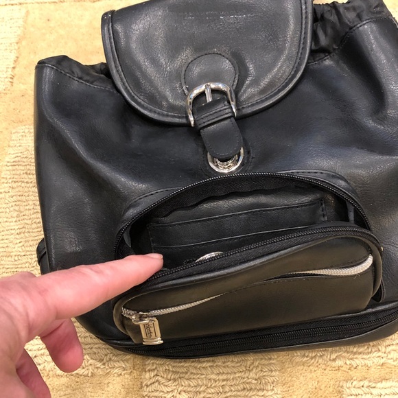 Women’s Purse - Imitation Leather, Black - Picture 4 of 16
